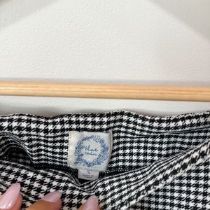 Blue Rain Boutique Gingham b&w Straight High Leg Pants